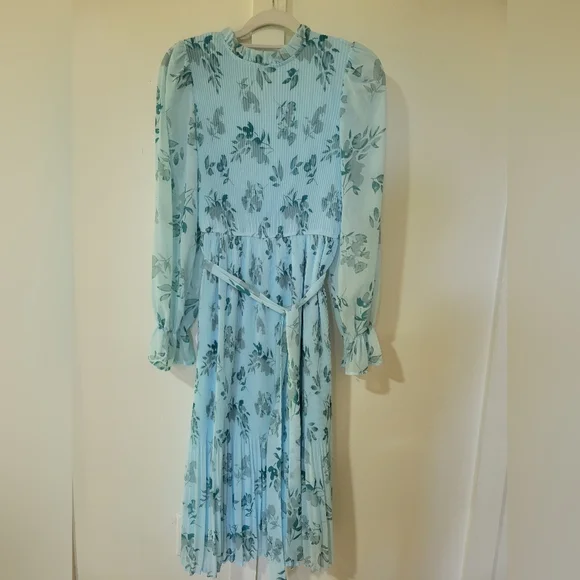 ANRABES WOMEN Floral Blue Dress - Picture 9 of 10